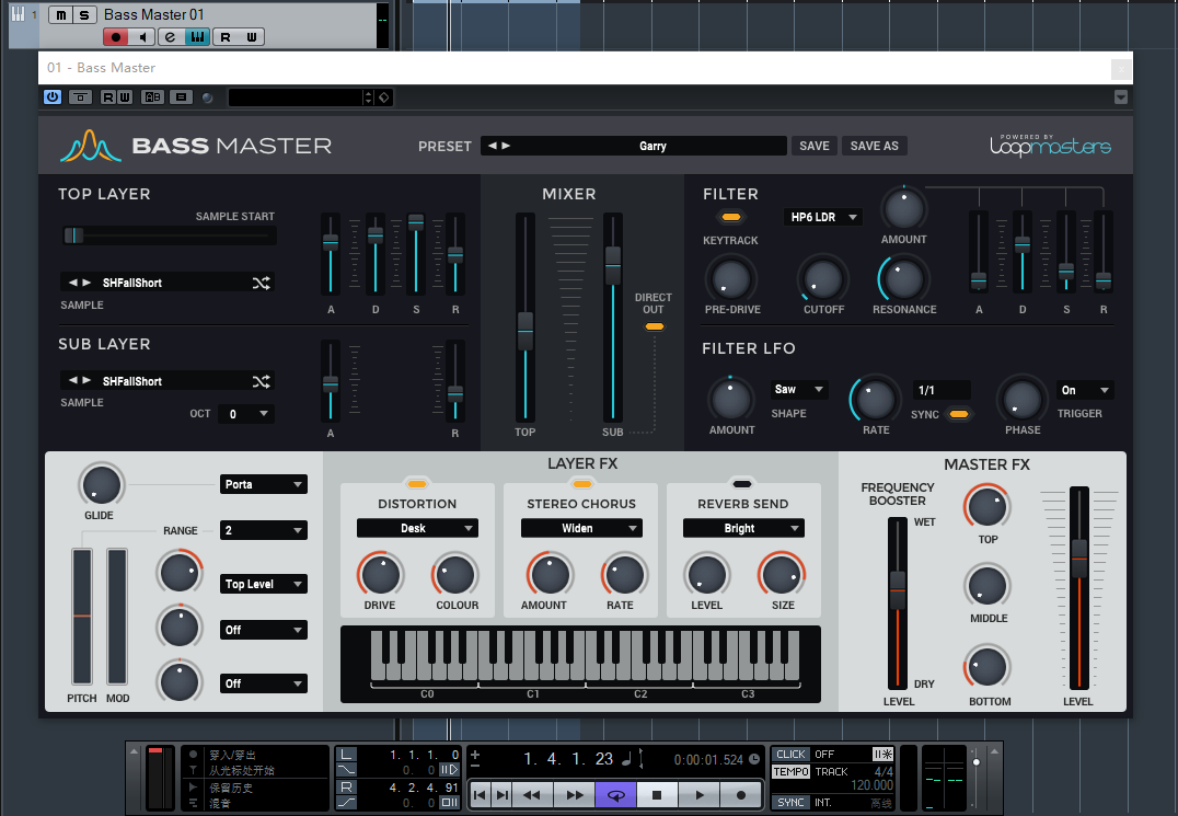 Bass合成器 – Loopmasters.Bass.Master.v1.1.3 for Win/Mac