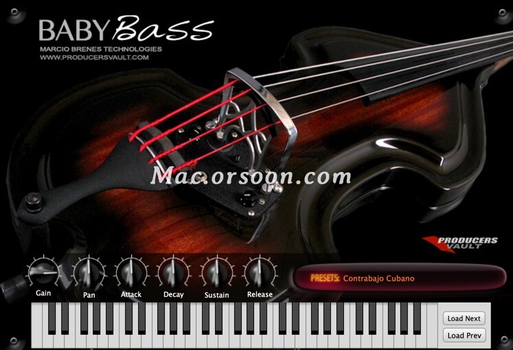 Producers Vault Baby Bass Mac下载-Producers Vault Baby Bass for Mac(虚拟均衡插件) v2.0.0激活版- 未来软件园