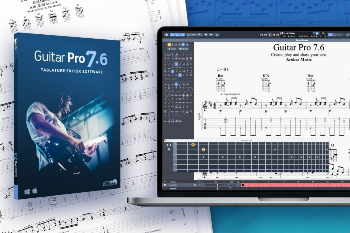 [吉他打谱辅助工具]Arobas Music Guitar Pro 7 v7.6.0 Build 2089 v7.5.2 Build 1620 [WiN, MacOS]（2.99GB）插图